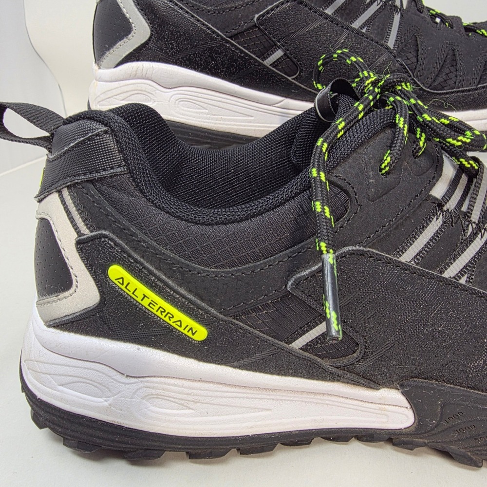 Fila All Terrain Trail Running Shoes Mens 9 Black Lime Green 1JM01275-016 Exc - Picture 6 of 16